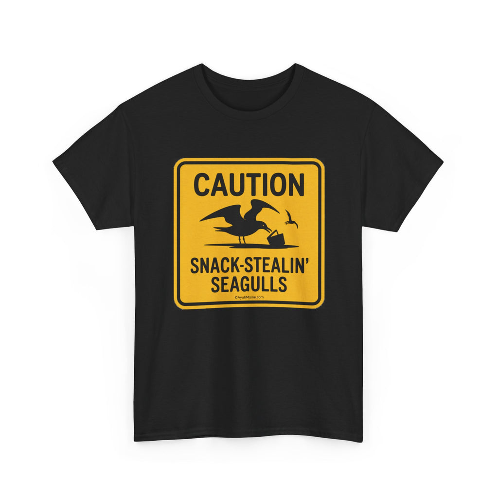 Maine Caution SNACK-STEALIN' SEAGULLS T-Shirt