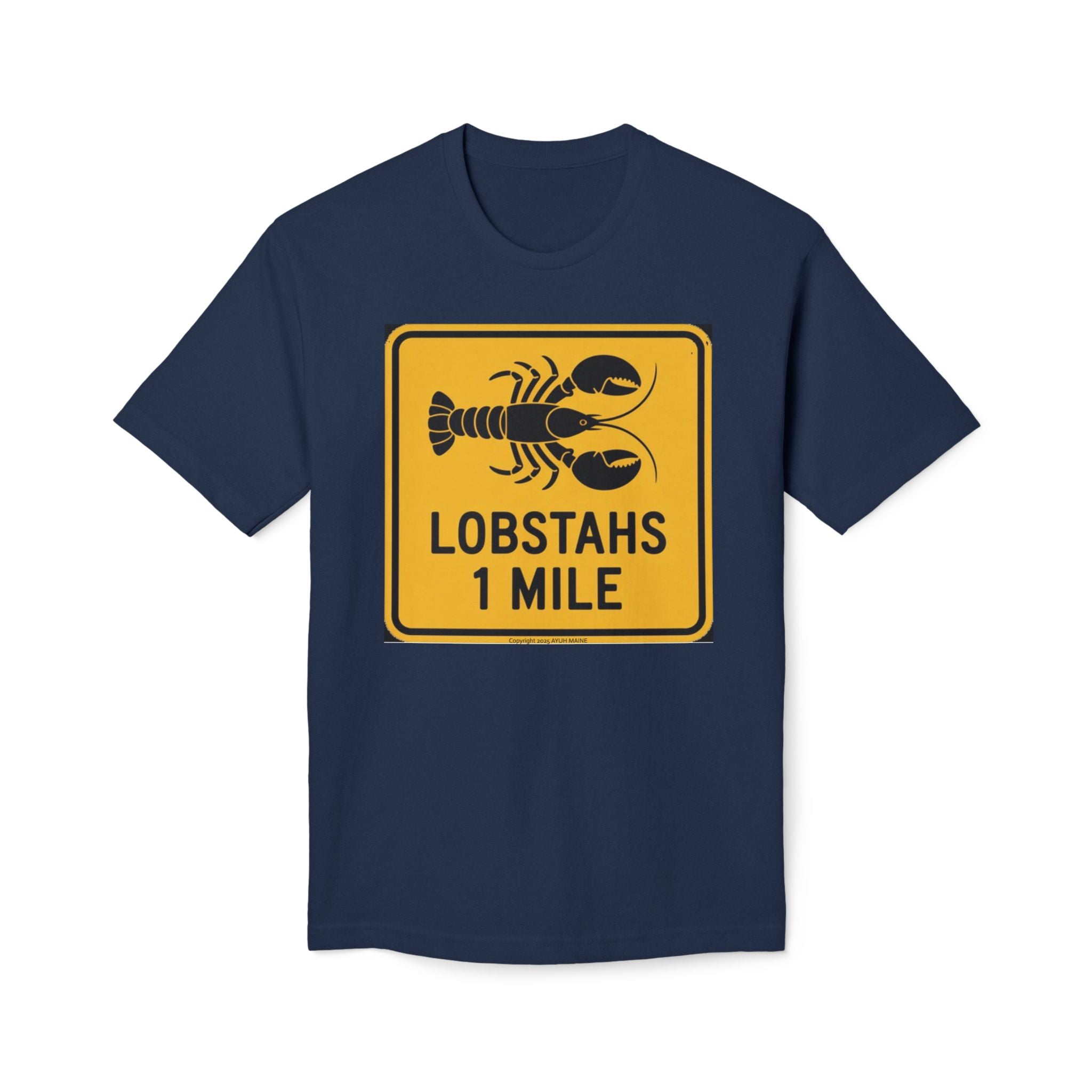 Maine LOBSTAHS Road Sign T-Shirt