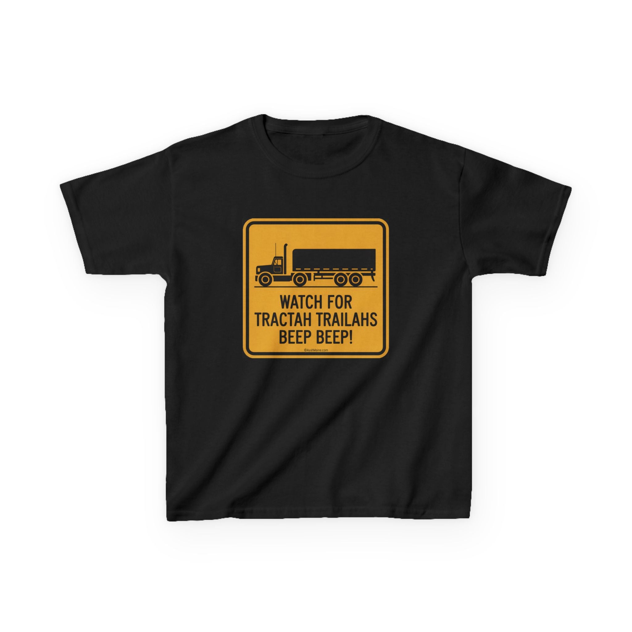 Kids Fun Maine TRACTAH TRAILAHS T-Shirt