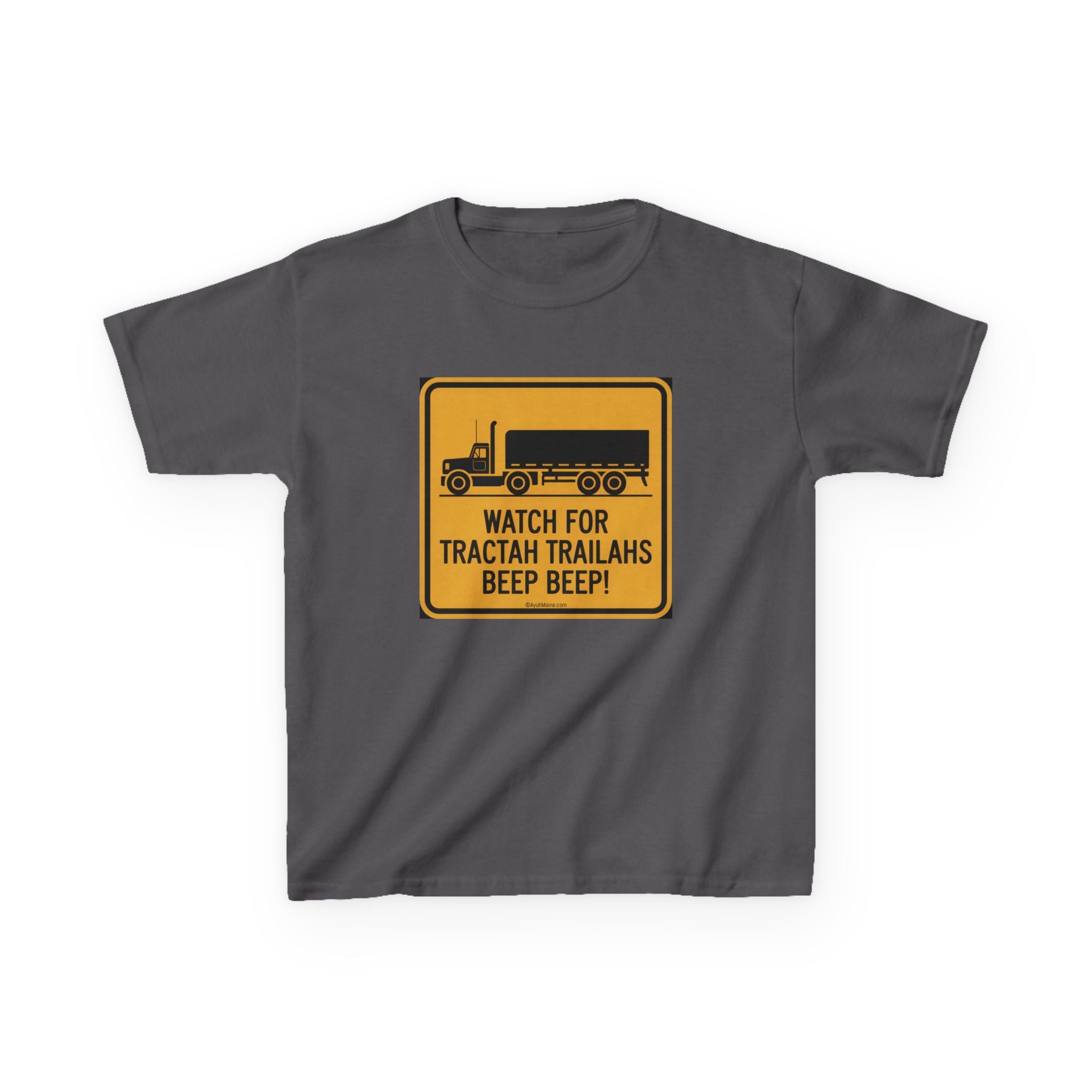 Kids Fun Maine TRACTAH TRAILAHS T-Shirt