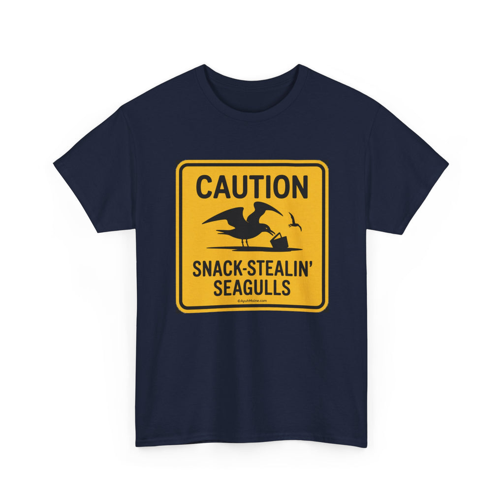 Maine Caution SNACK-STEALIN' SEAGULLS T-Shirt
