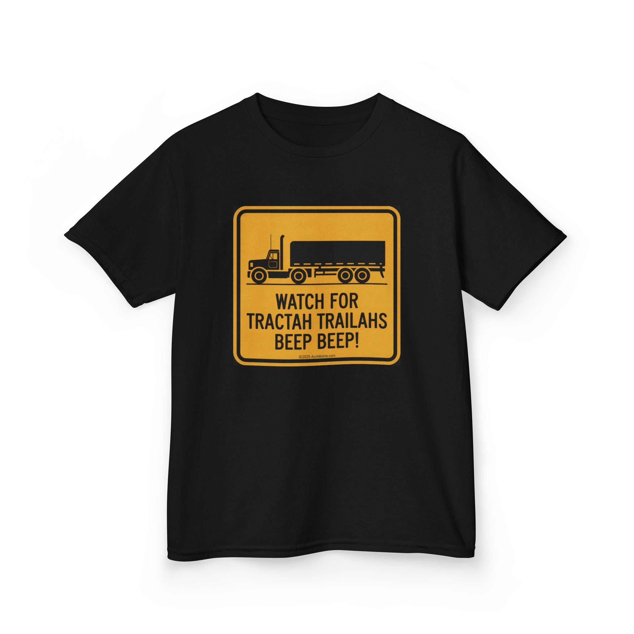 Kids Fun Maine TRACTAH TRAILAHS T-Shirt