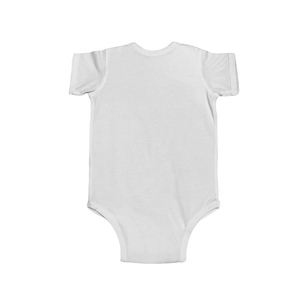 Maine NO WAKE ZONE Baby Onesie in White, Black, and Yellow