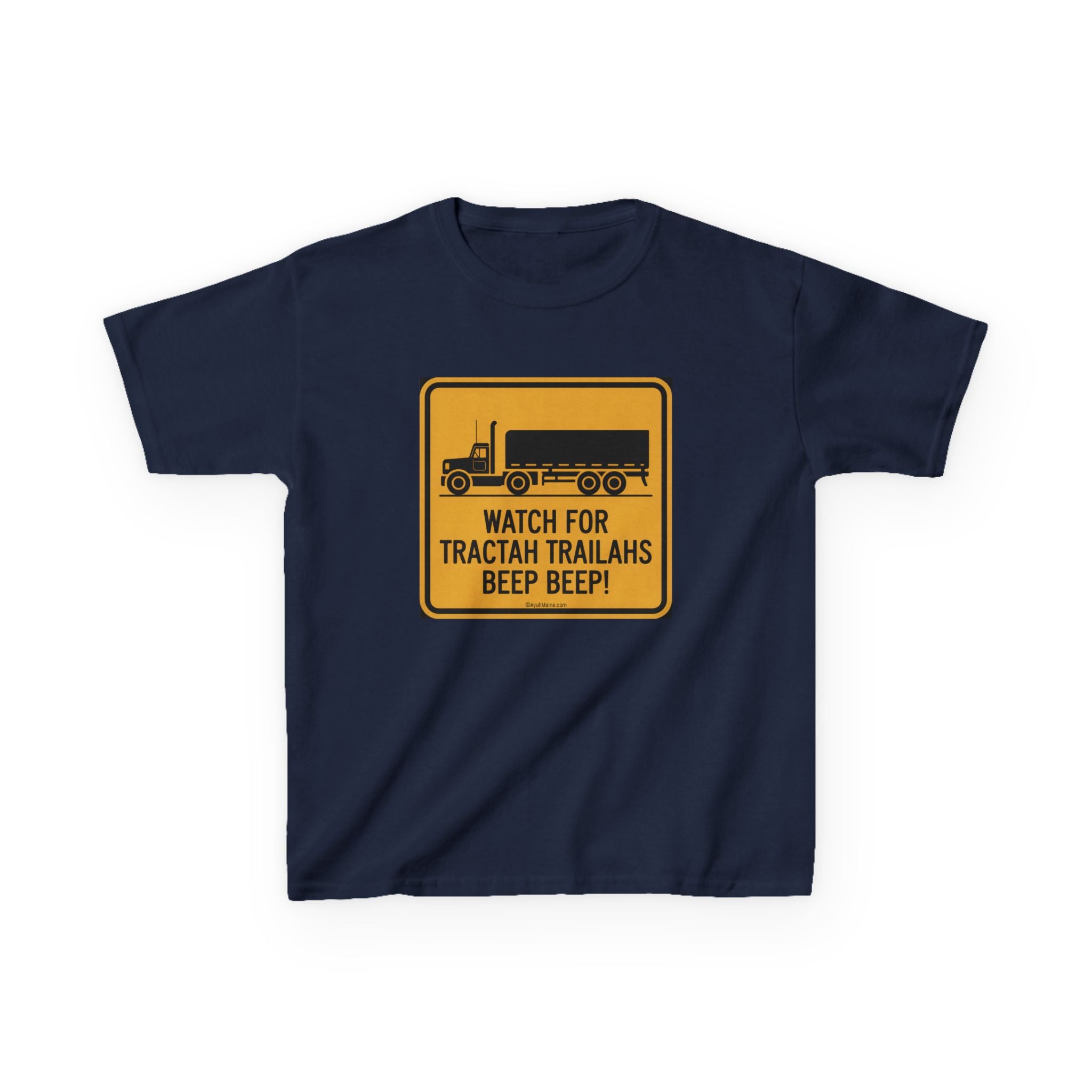 Kids Fun Maine TRACTAH TRAILAHS T-Shirt