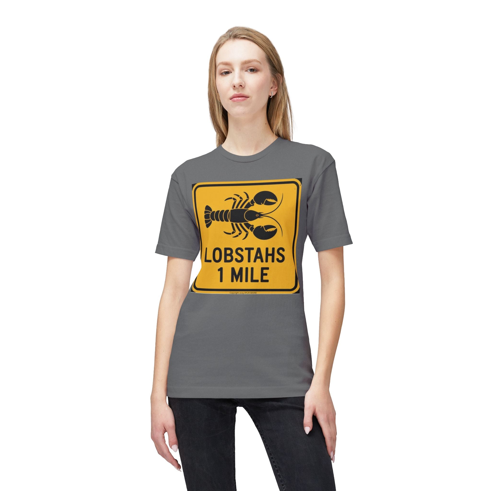 Maine LOBSTAHS Road Sign T-Shirt